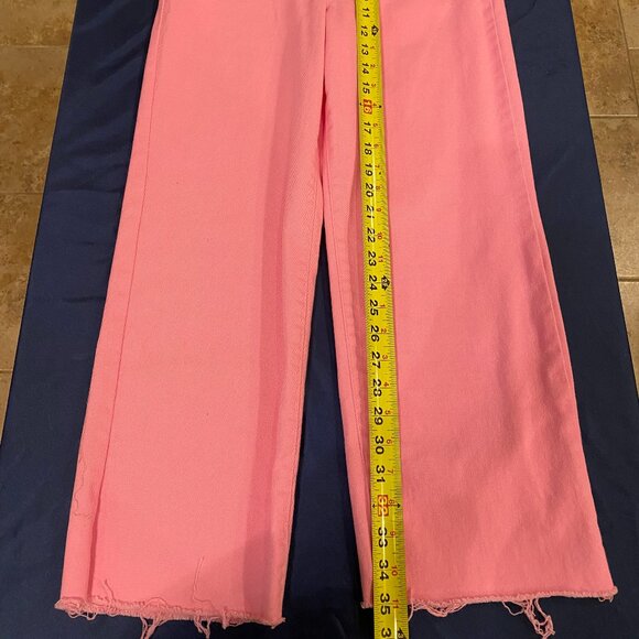 Copper Key Pants Girls Kids 16 Hot Pink Jeans Crop Capri Cuff - Picture 8 of 8